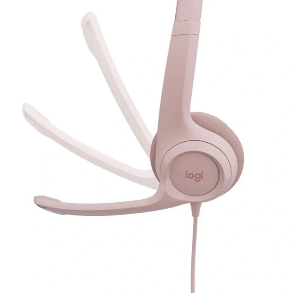 Logitech Wired USB Headset, Stereo Headphones w/Noise-Cancelling Microphone, USB